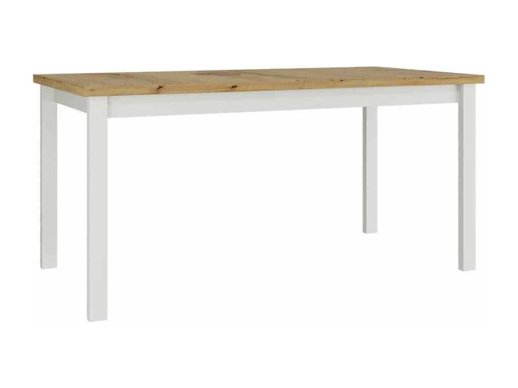 Table Victorville 177 Blanc - Chêne Boislis 78x90x160cm Allongement Stratifié Bois PXJQ19892