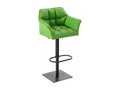 Tabouret de bar chaise métal argentée 64x45x88 cm 10 0004676 DBTL26010