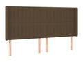 Sommier à Boislis de lit matelas et LED Marron foncé 180x200cm HCMJ63467