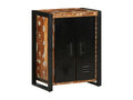 Buffet multicolore 55x35x70 cm bois massif récupération KXTU39060