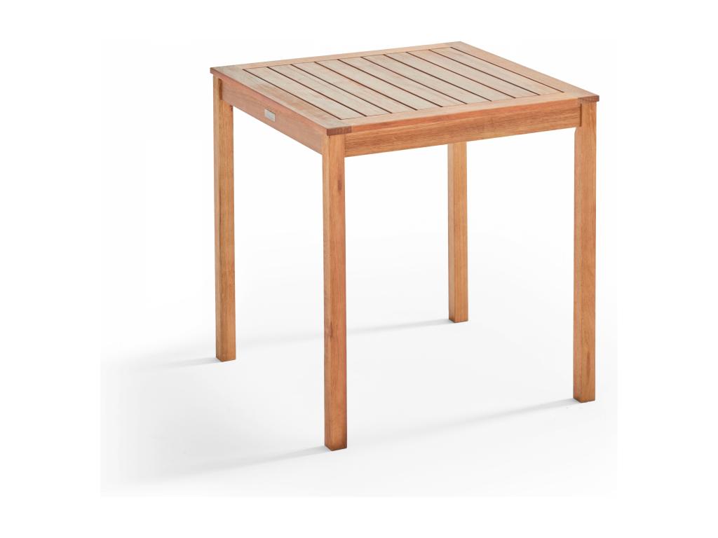 Table et 2 chaises pliantes en bois d'eucalyptus DMGO95695