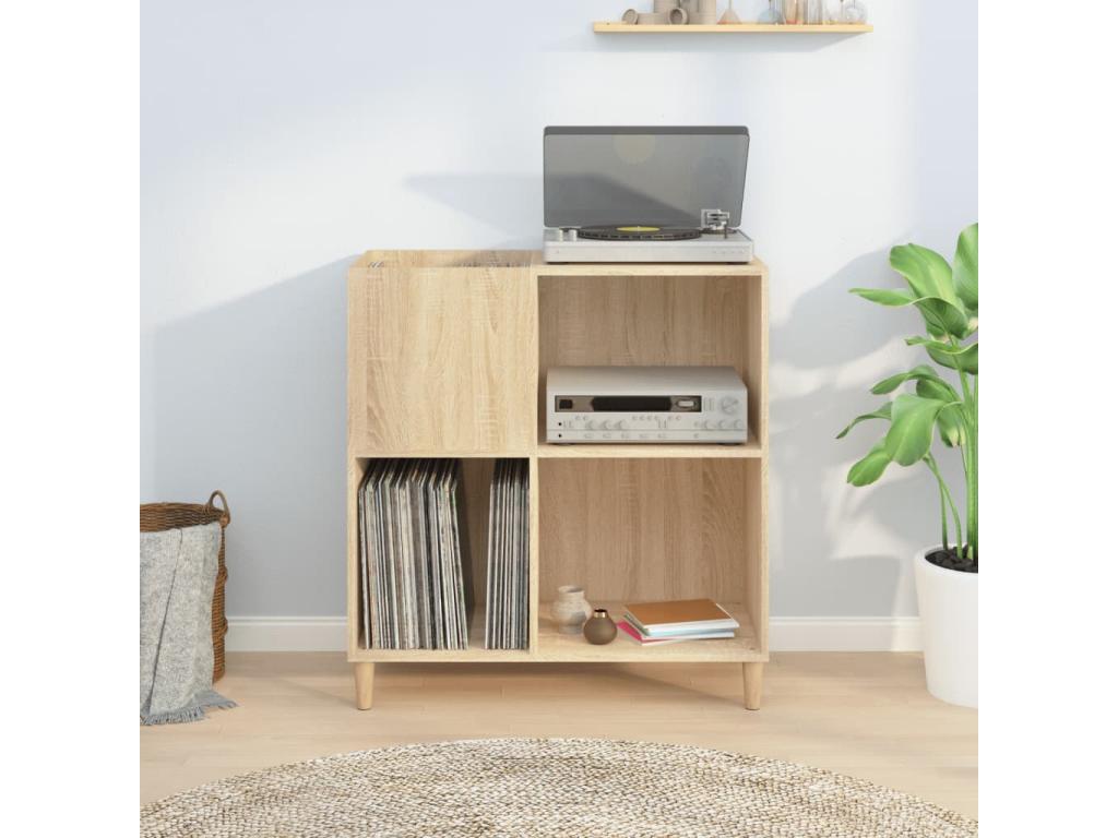 Armoire à disques chêne Mobenze 84.5x38x89 cm Mobenze d'ingénierie EOHN92021