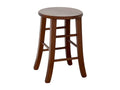 Tabouret de bar bas en bois assise ronde h 47 cm pied sabre LIZL30189