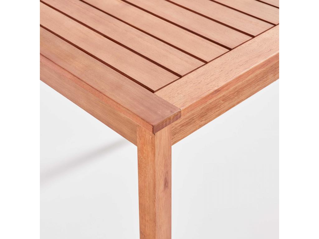 Table et 2 chaises pliantes en bois d'eucalyptus DMGO95695