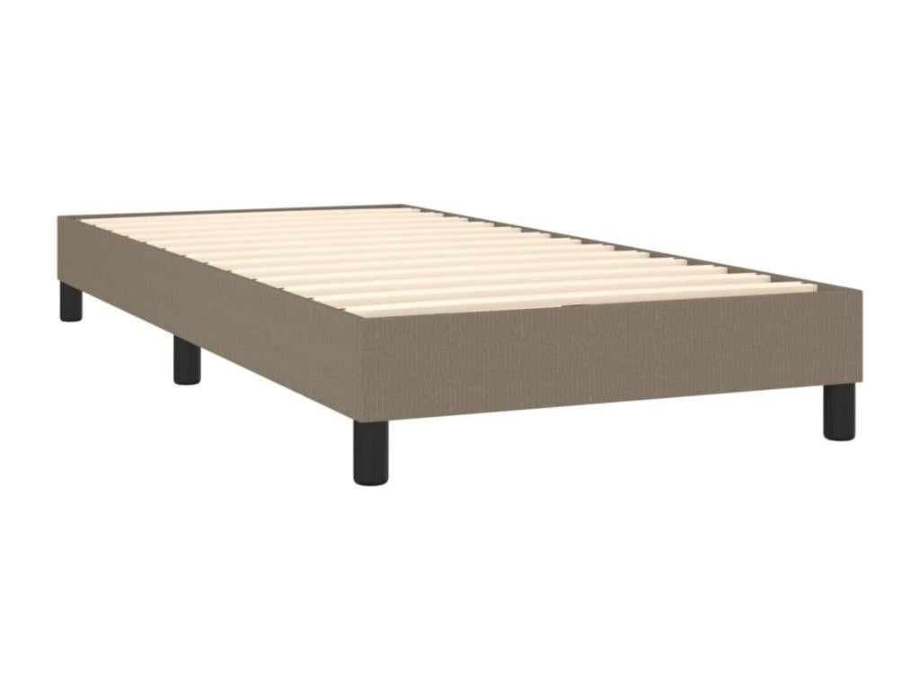 Sommier tapissier avec matelas et LED Boislis 100x200 cm Tissu IEKA07266