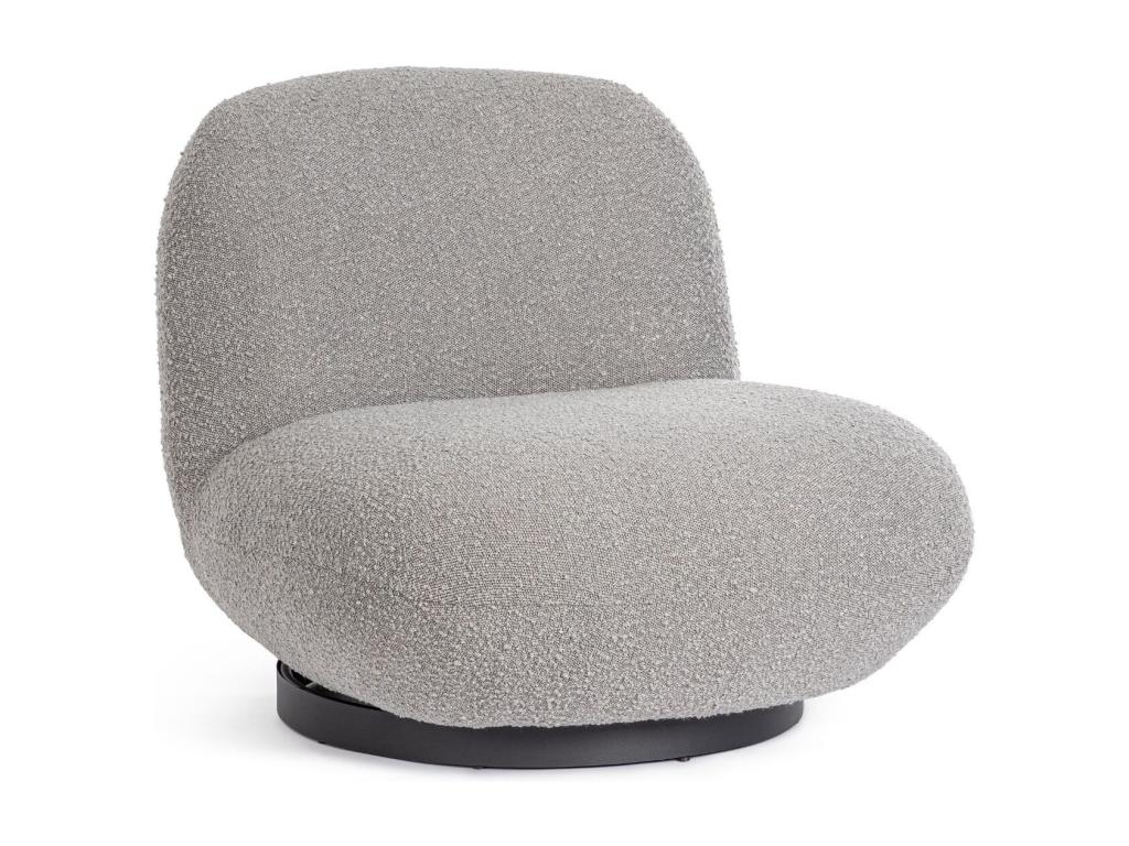 Fauteuil pivotant en tissu bouclette - JEAN FHGG48824