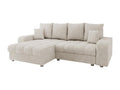 Canapé d'angle Boislis 102 Brun clair Fonction de couchage Boîte de literie 250x166cm EYCA88888