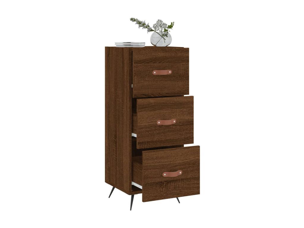 Buffet Chêne marron 34,5x34x90 cm Bois d'ingénierie FDAF98928