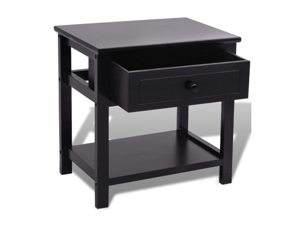 Table de chevet Mobenze Noir MKQB96767