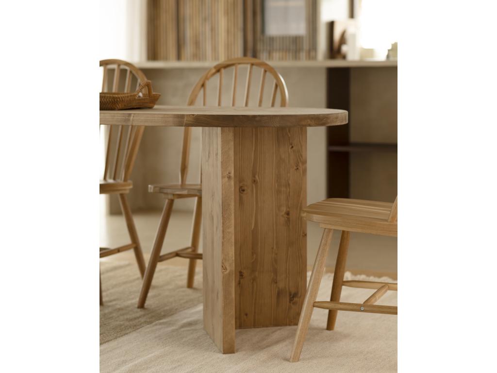 Table à manger en bois de sapin vieilli 200x75cm - Boislis UGSV56303