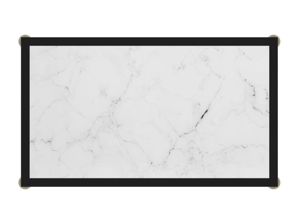 Table console Blanc 60x35x75 cm Verre trempé MGOF32678
