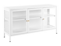 Vitrine en verre Boislis Métal 115 cm 35 cm Blanc NOOE01147