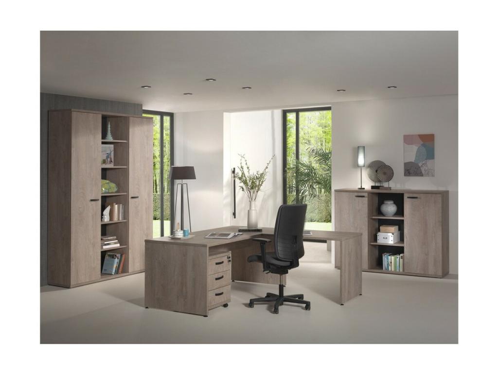 Retour pour bureau de la collection Boislis coloris chêne brut SSAE56473