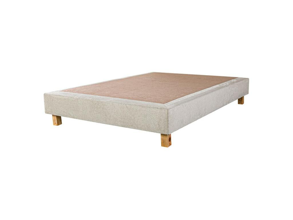 Ensemble Sommier beige 20cm Matelas Boislis 20 cm mousses haute densité ferme face été/hiver 160x200cm YGOW75641