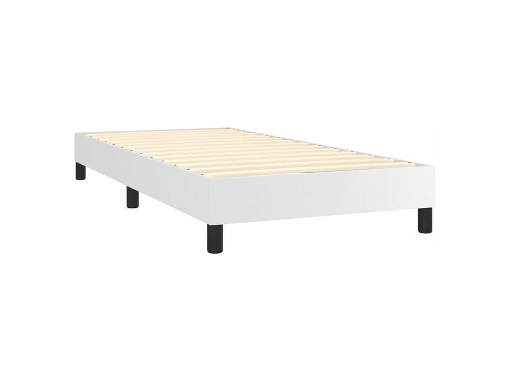 Sommier à Boislis de lit avec matelas et LED Blanc 80x200 UDGR02977
