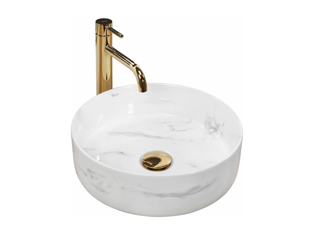 Vasque À Poser Boislis Sami Nature Marbre Blanc SQZC96315