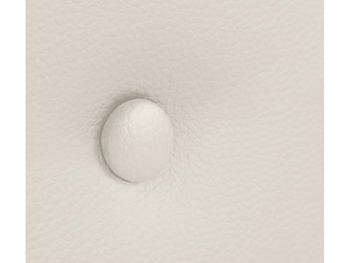 Boislis Tête de lit similicuir avec 2 Boislisées de boutons 105x50cm Lits 105 - Blanc Osseux EFWW62815