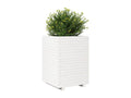 Jardinière blanc 50x50x72 cm bois de pin massif IMUH26007