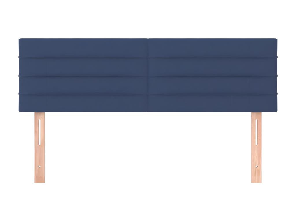 Têtes de lit 2 pcs Bleu 72x5x78/88 cm Tissu KTEW63926