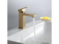 Robinet mitigeur lavabo Doré brossé - Boislis UMNH03371