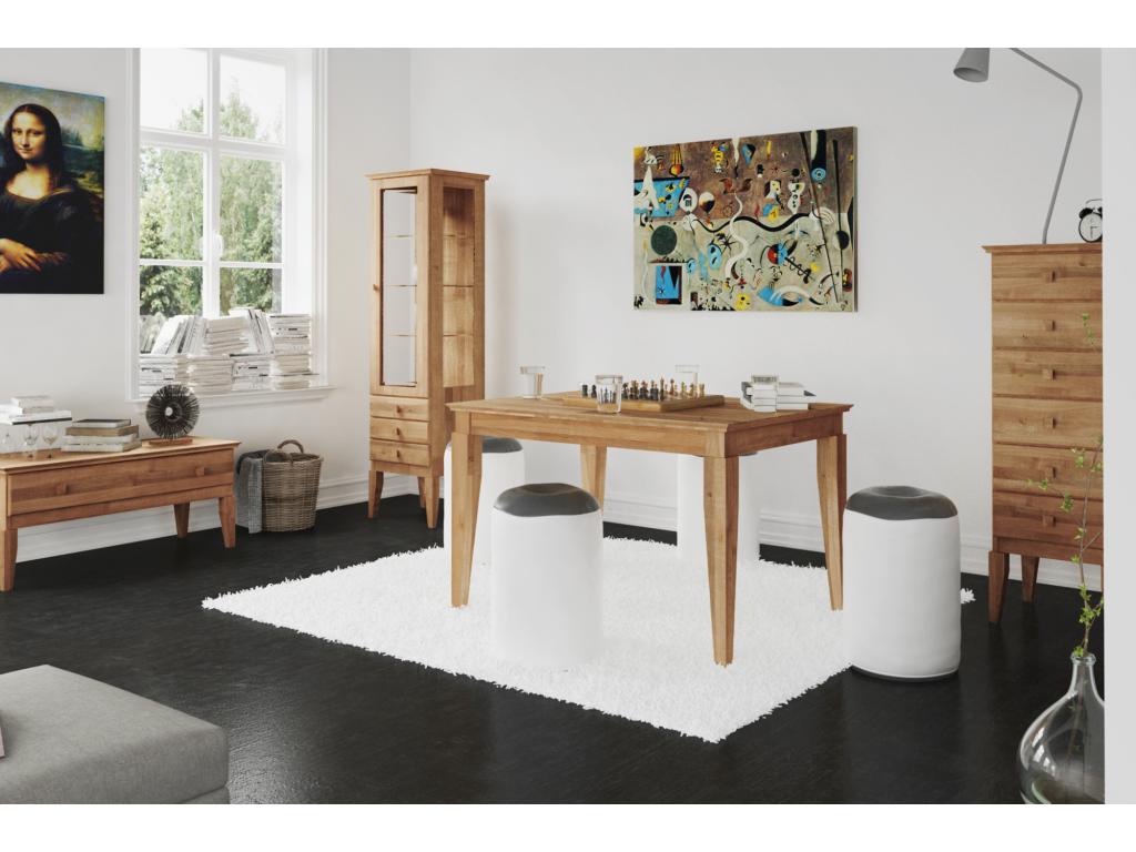 Boislis - Table de salle à manger en chêne sauvage huilé naturel TYFQ61995