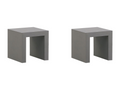 Lot de 2 chaises de jardin Boislis Béton Gris ZWHT47139
