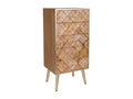 Commode en bois marron 44,5x34x93h RDIE40061