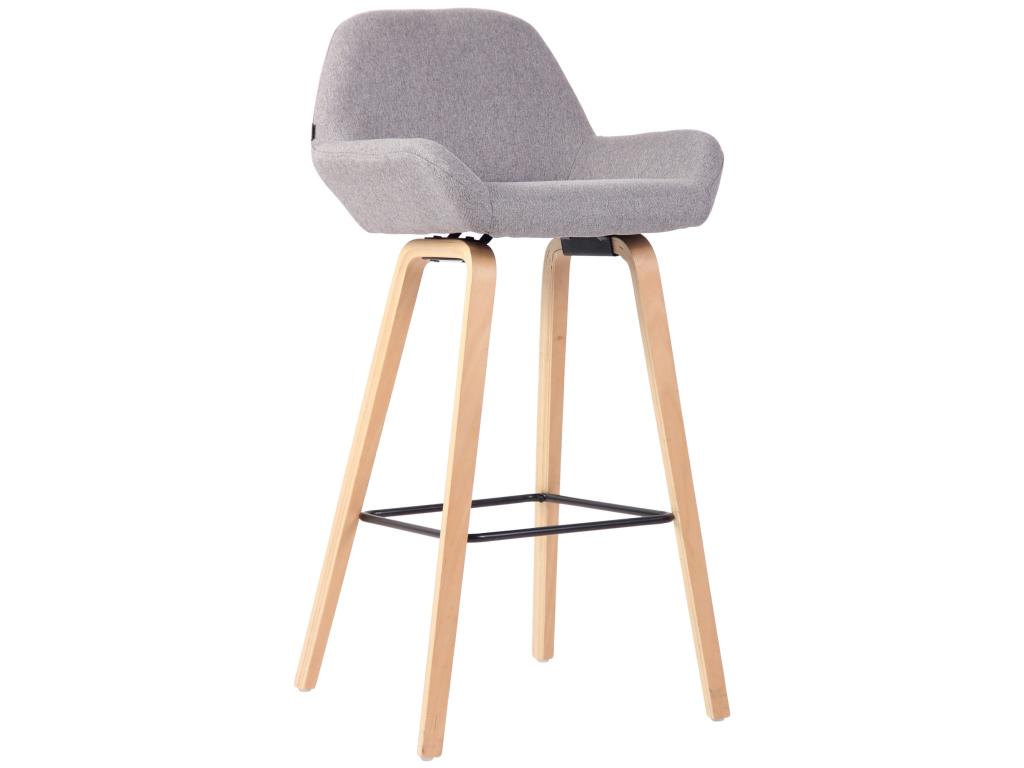 Lot de 2 tabourets bois beige 52x51x103 cm TDB10208 GMLY45769
