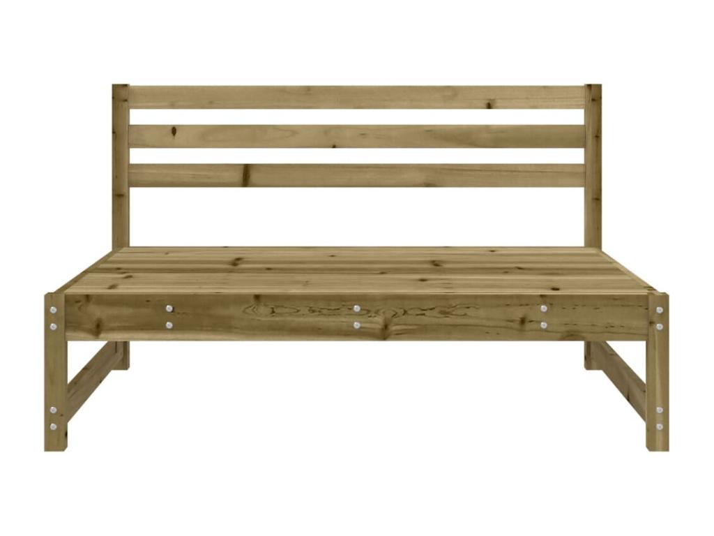 Canapé central de jardin 120x80 cm bois de pin imprégné UCHP80811