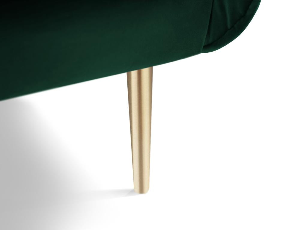 Boislis - Fauteuil Boislis en velours vert bouteille - 97x94x95cm SCCP35883