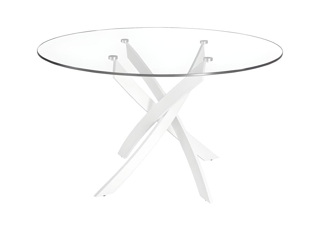 Table à manger ronde en verre 1138 Boislis MQAN86385