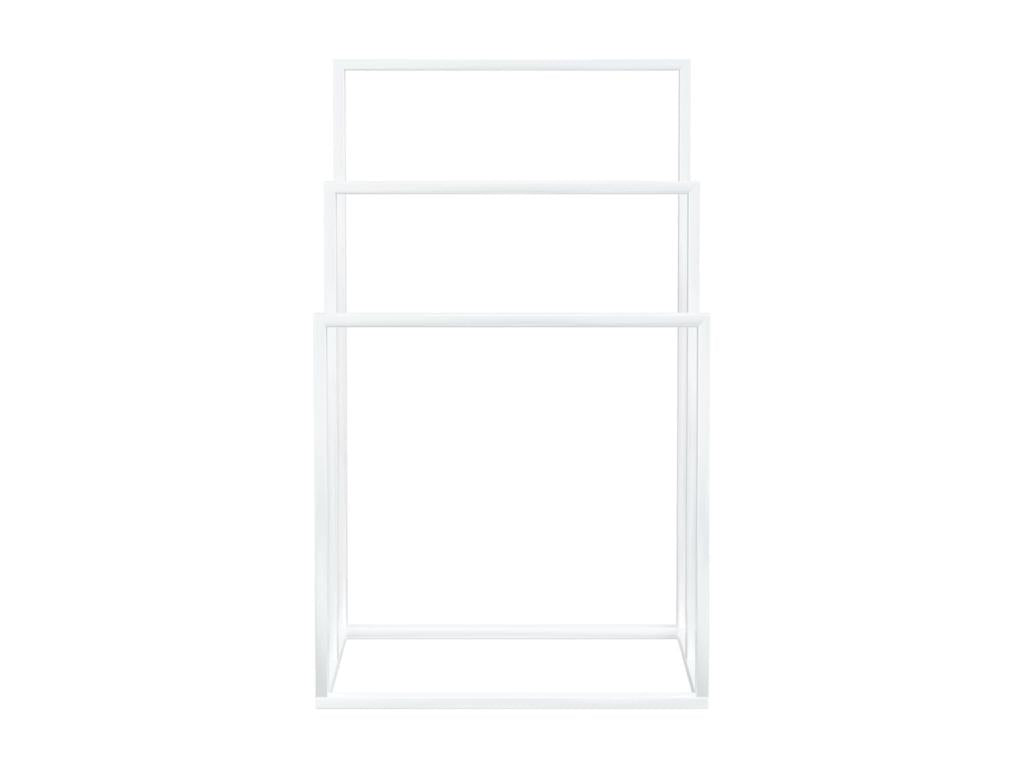 Porte-serviettes sur pied 48 blanche 48x24x79 cm 02 0005490 XLDC07042