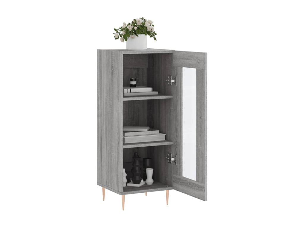 Buffet Boislis gris 34,5x34x90 cm Bois d'ingénierie PJMY93634
