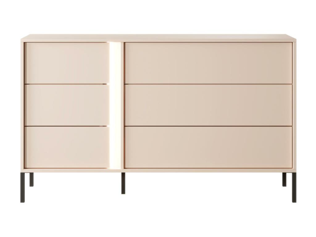 Commode Boislis COD138 6D 138x40x82 Rose RLMM31669