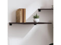 Etagère murale marron foncé 60x60x2 bois chêne massif traité OQVS72650