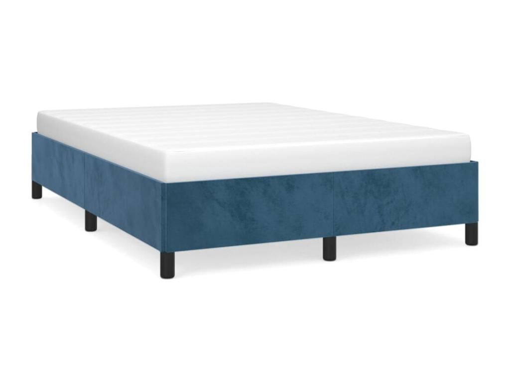 Lit Bleu foncé 140x190 Velours NRPY32588