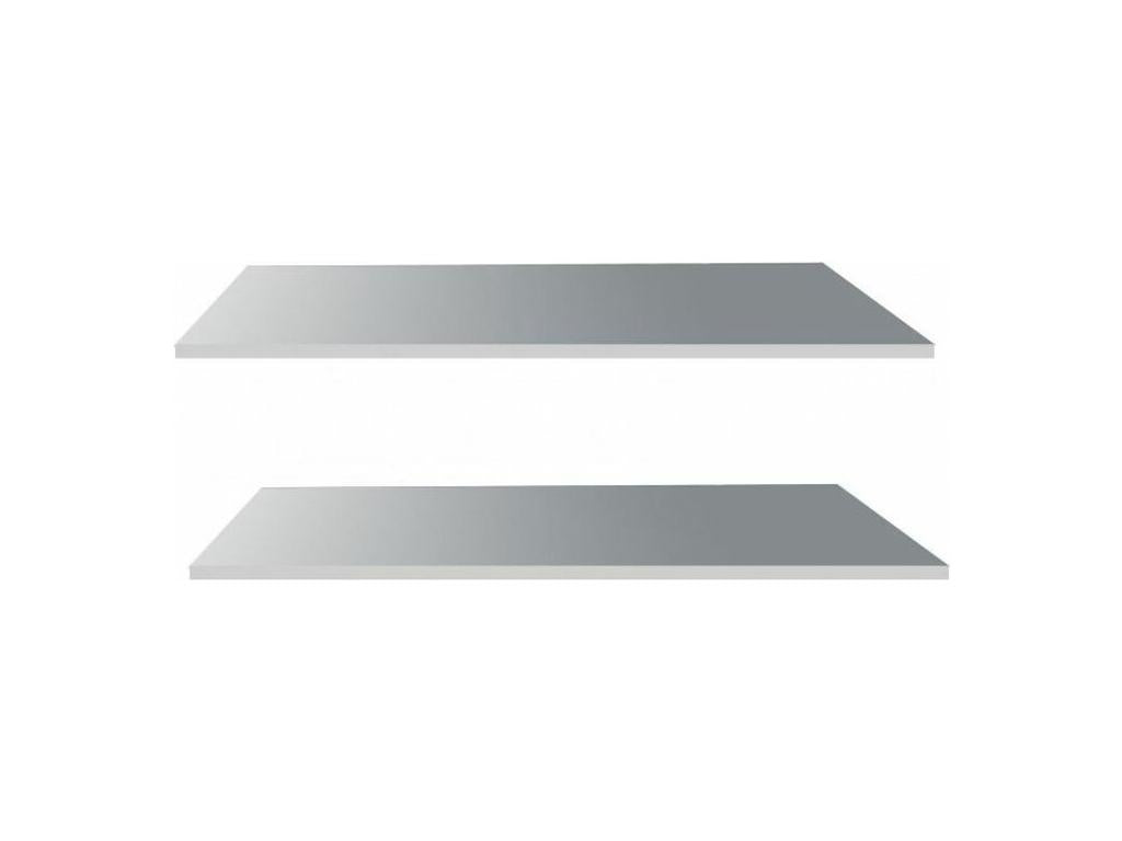 pour armoire bois laqué blanc Etagère Boislis - 2 pièces XOEX93103