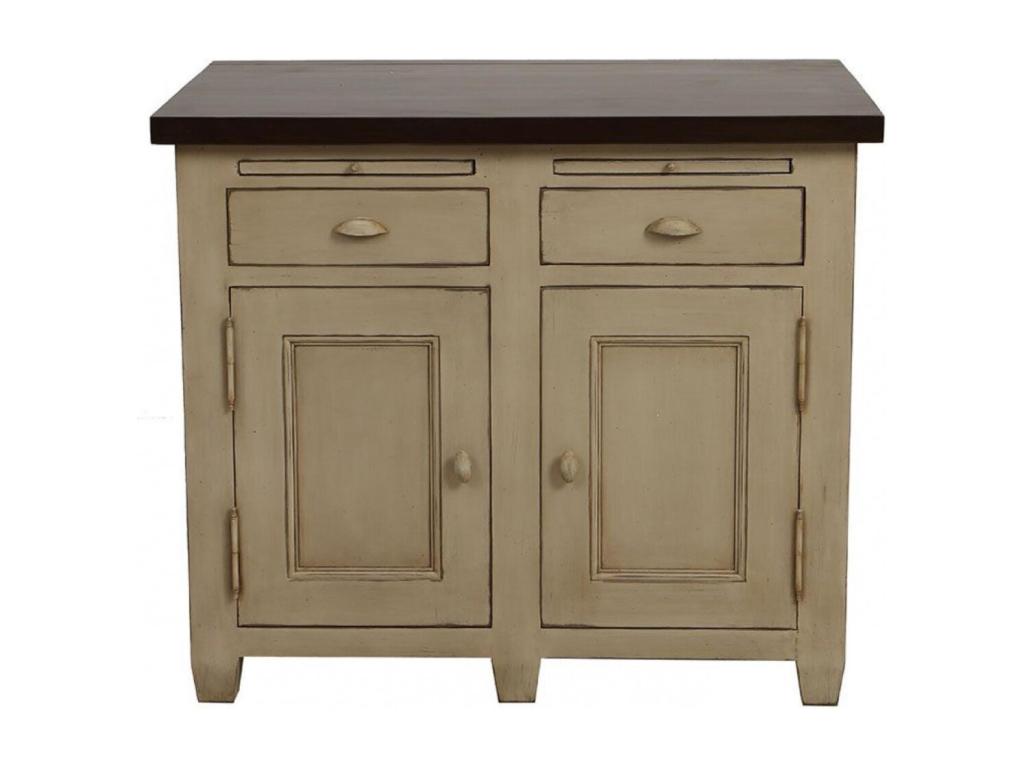 Bas De Buffet 2 Portes 2 Tiroirs Bois Beige - Boislis DWVE50694