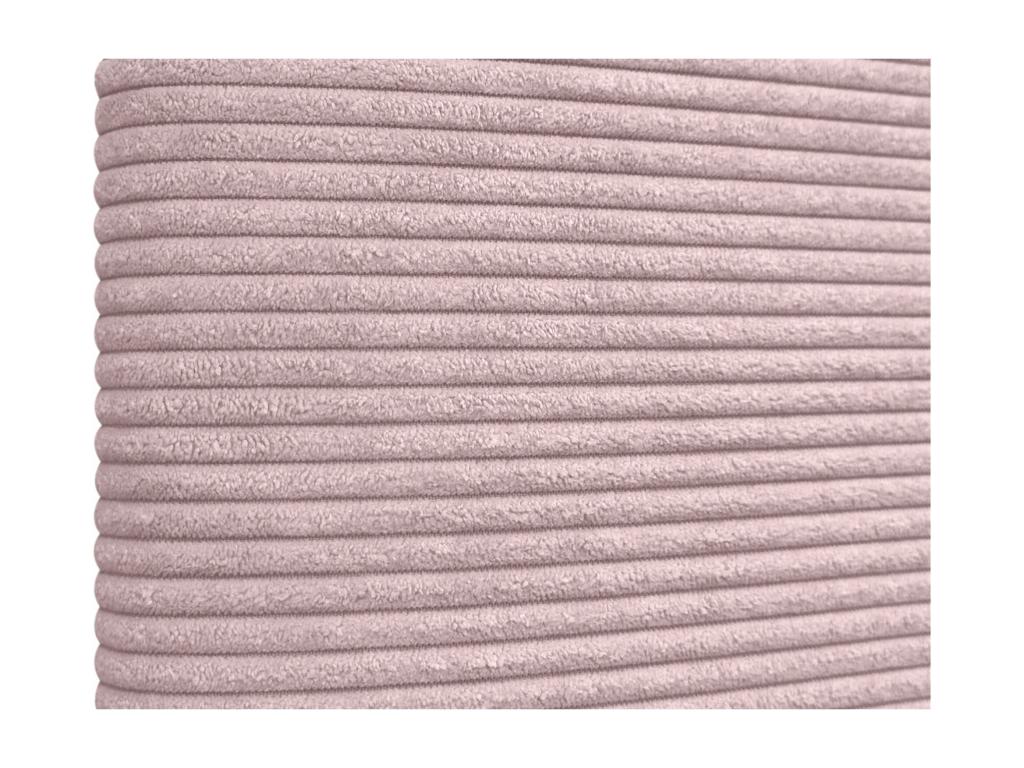 Boislis Tête de Lit Velours Côtelé Uni 145x105 avec Pieds de Lit 120/135/140 - Rose Pâle PJWF51541