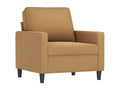 Ensemble de canapés 3 pièces avec coussins marron velours LEQZ34094