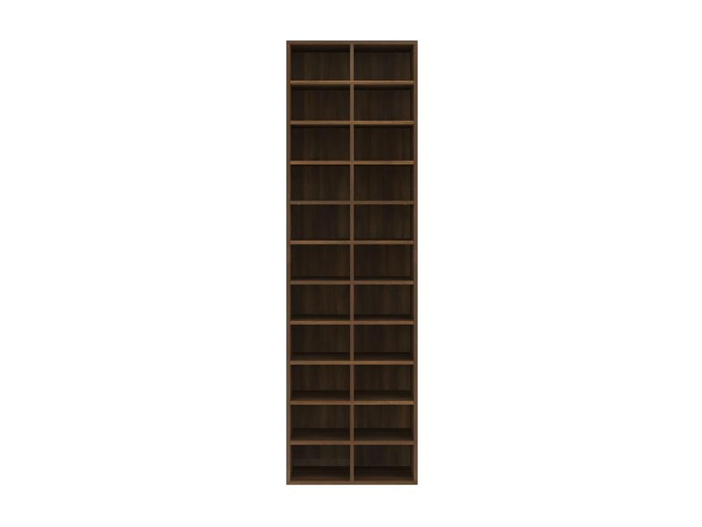 Meuble à chaussures Chêne marron 54x34x183 Bois d'ingénierie PQNM14910