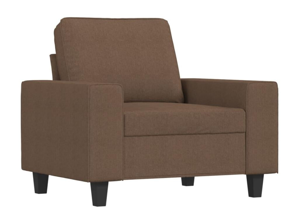 Ensemble de canapés 3 pièces marron tissu RRBR43218