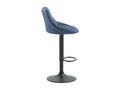 Tabouret de bar - Tissu / Métal - Bleu - Mobenze DONK24351