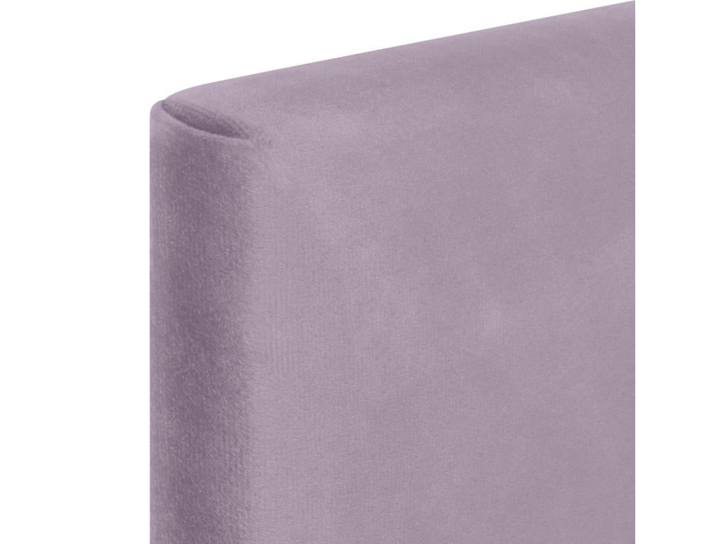 Boislis Tête de Lit Velours Lisse 110x105 avec Pieds de Lit 105 - Saumon DSOT07001