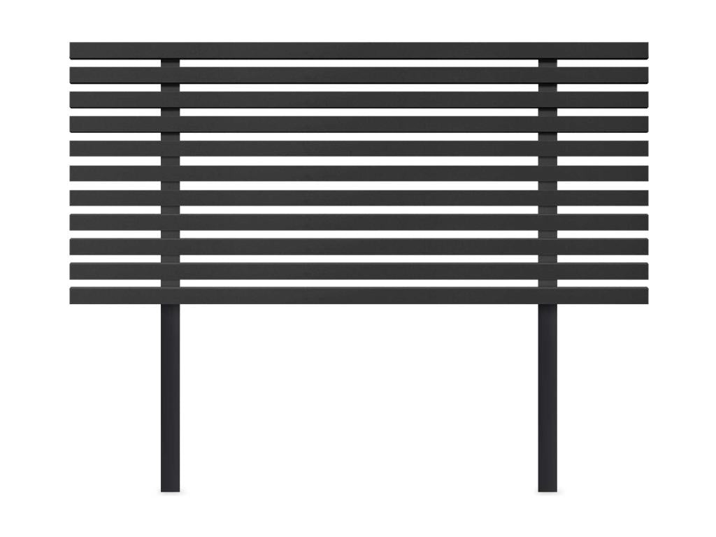 Boislis Tête de Lit Bois Recyclé Dm Style Japonais avec Pieds 95x115cm Lits 95 - Noir Massif JEGM96069