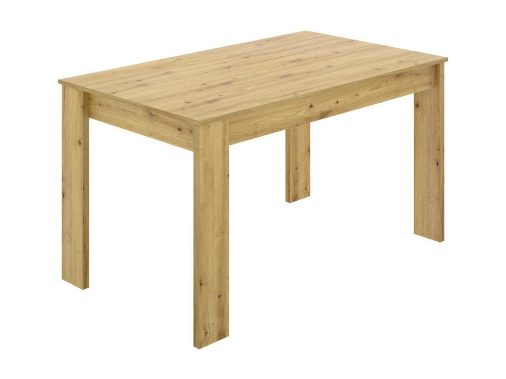 Table fixe Boislis Etagère à manger polyvalente Table rectangulaire de cuisine ou de salle à manger 139x81h77 cm Chêne Nodi RTZQ91304