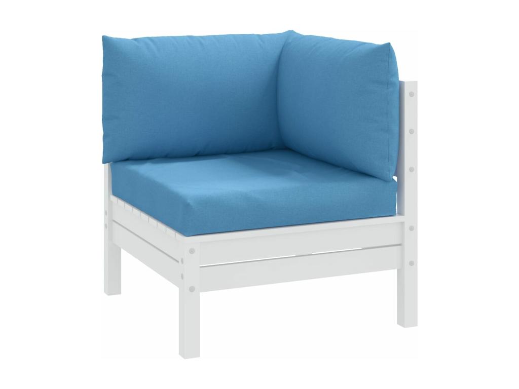 Coussins de palette lot de 3 bleu méBoislisé tissu HJOC91898