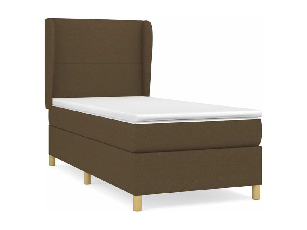 Sommier à Boislis de lit avec matelas Marron foncé 80x200 KZYG41160