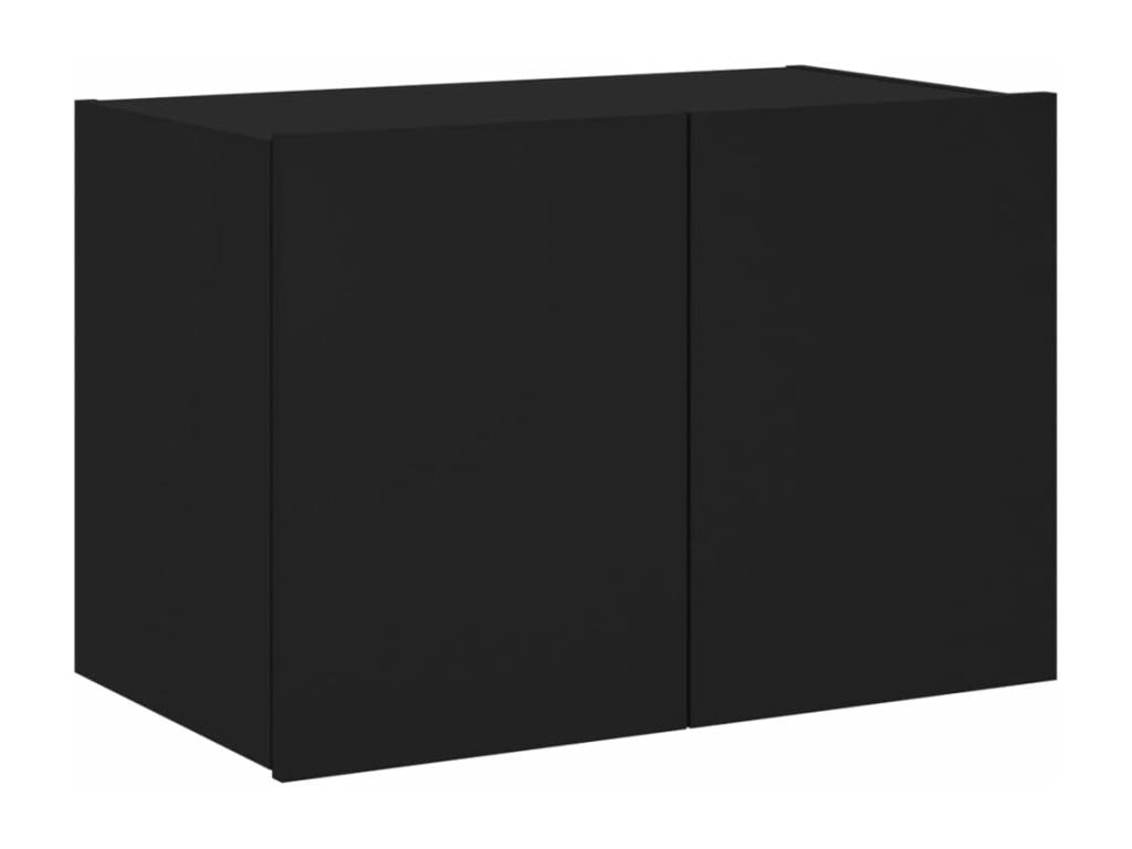 Meuble TV mural avec Boislisères LED noir 60x35x41 cm TGSU81844