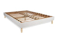 Ensemble matelas Boislis NUIT 200x200cm RESSORTS ENSACHES 3zones de confort sommier Boislis blanc RHAF95392